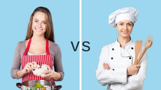 Difference Between a Chef and a Cook